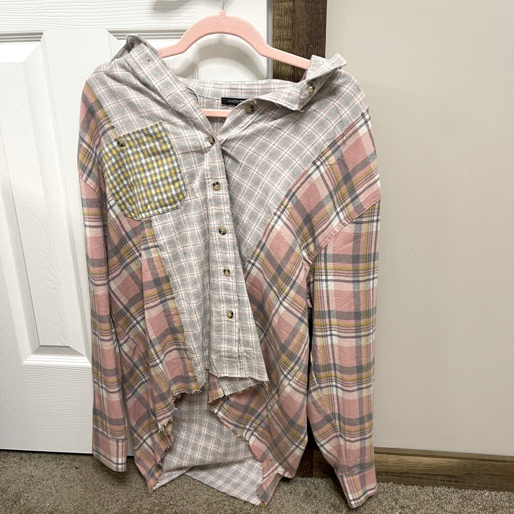 NWT boutique oversized flannel